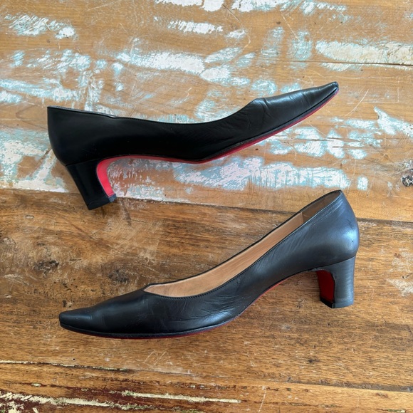 Christian Louboutin Shoes - Vintage Christian Louboutin Block Heel Pumps